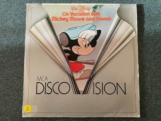 On Vacation With Mickey Mouse And Friends Discovision Walt Disney Very Rare