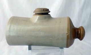 Rare Antique Amercian Made Stoneware Bottle Model T Foot Warmer Marked