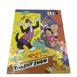 Rare Vintage Looney Tunes 1980 Whitman Porky Pig Sylvester Talent 100 Pc Puzzle