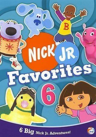 Nick Jr.  Favorites - Vol.  6 Dvd Rare Dora Blues Clues Wonder Pets Backyardigans