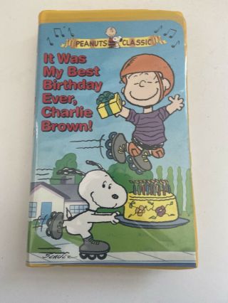 It Was My Best Birthday Ever,  Charlie Brown (rare Vhs,  1997,  Clamshell)