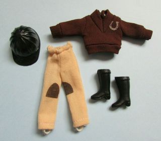 Fab Rare Vintage 1970s Horse Riding Outfit Suit Pippa Doll Dawn Sarah Louise