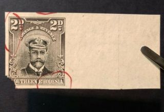 Southern Rhodesia Stamp Proof Waterlow Gb British African Colony Rare
