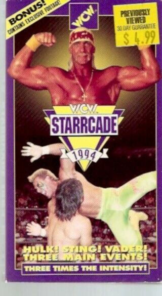 Wcw Starrcade 1994 (vhs 1994) Hulk Hogan / Sting / Vader Rare - Wwe