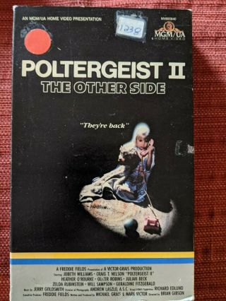 Poltergeist 2: The Other Side - Vhs Big Book Box Horror Cult Rare Htf Oop