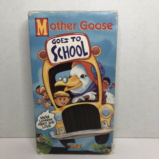 Mother Goose Goes To School Vhs Vcr Video Brentwood Kids Company Rare