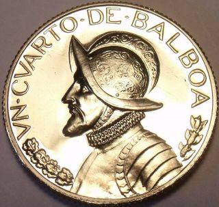 Panama 1/4 Balboa,  1969 Rare Proof Only 13,  000 Minted