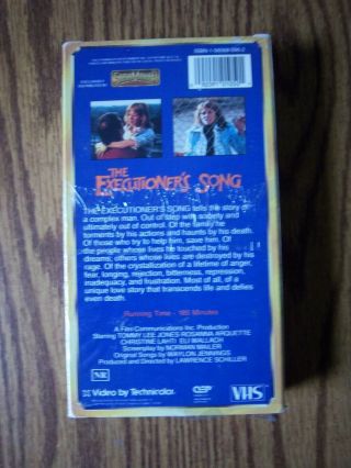 The Executioner’s Song VHS Starmaker Entertainment 1990 RARE OOP HTF Tommy Lee 2