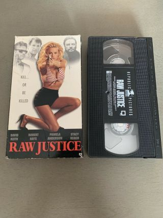 Raw Justice Vhs Pamela Anderson And David Keith.  Sleaze.  Erotica.  Rare.  Htf.  Oop