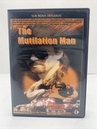 The Mutilation Man Dvd Out Of Print Rare Andy Copp Sub Rosa Studios Cult Oop