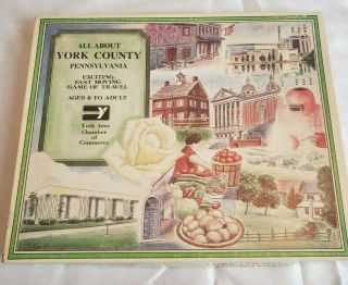 All About York County Pennsylvania: Vintage 1980 Board Game Rare Limited Edition