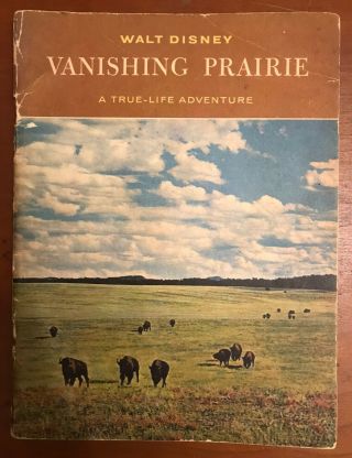 1958 Walt Disney Vanishing Prairie A True Life Adventure Book Rare