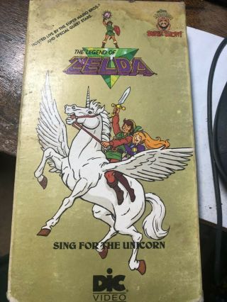 The Legend Of Zelda: Sing For The Unicorn Mario Show Vhs Rare