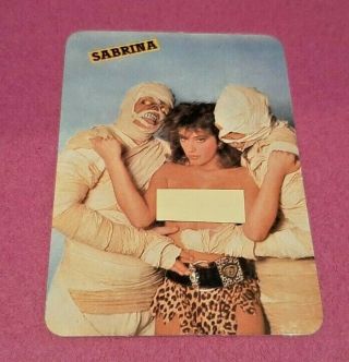 Sabrina Salerno (italy Singer,  Model) ; Sexy Calendar Card 1989; Very Rare; Mummy