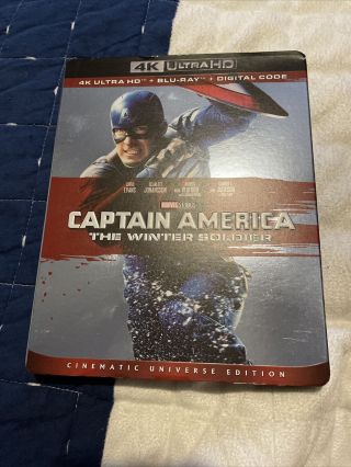 Captain America: The Winter Soldier (ultra Hd,  2014) No Digital Rare Slipcover