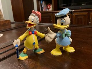 Rare Vintage Gladstone Gander Donald Duck Disney Figurines Germany 1960s