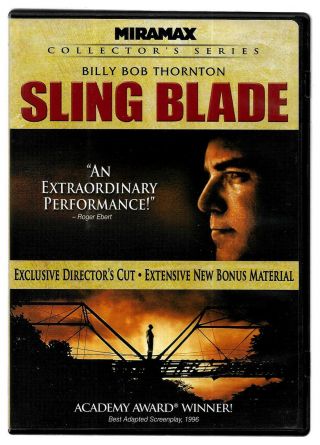 Sling Blade (dvd,  2 - Disc Set,  Special Edition) Rare & Oop Vg To Ln Cond,  Freeship