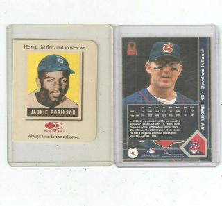 Jim Thome 2000 Pacific Omega Gold Foil 42 Serial 096/120 Very Rare Indians
