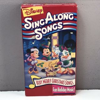 Disney’s Sing Along Songs Very Merry Christmas Vhs Video Tape Vol 8 Rare