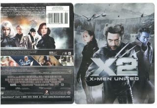 X2: X - Men United (blu - Ray Disc,  2014 Metalpak Like Steelbook) Marvel Rare
