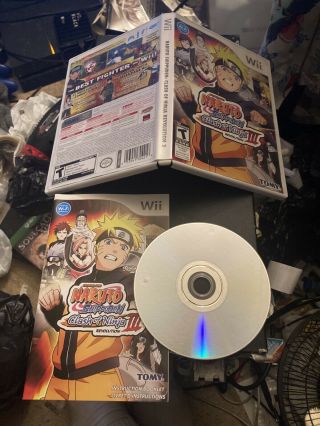 Naruto Shippuden Clash Of Ninja Revolution Iii Nintendo Wii Game Rare Complete