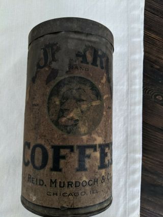 Vintage Monarch 3lb Coffee Tin Advertising Collectible Rare