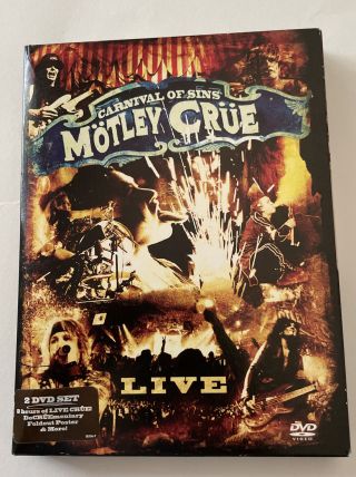 Motley Crue - Carnival Of Sins Live (dvd,  2005,  2 - Disc Set) Rare