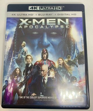 Marvel X - Men Apocalypse (4k,  Blu - Ray) Rare Oop