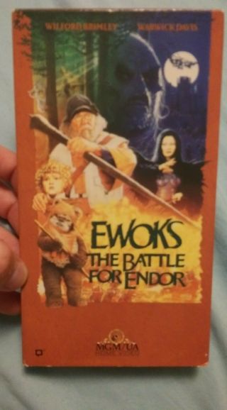 Rare Star Wars Ewoks - The Battle For Endor (vhs,  1993) Wilford Brimley