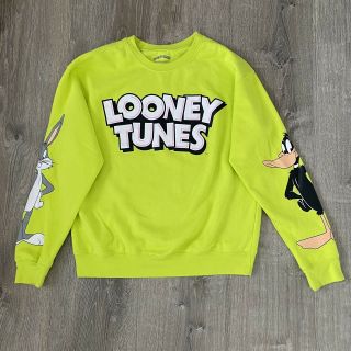 Rare Looney Tunes Bugs Bunny Daffy Duck Crew Sweater Medium