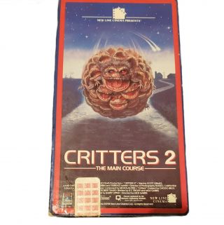 Critters 2 The Main Course Horror Gore Vhs Movie Slasher 80s Ex Rental Rare