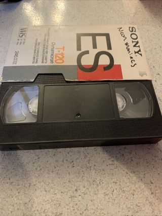 Neon Maniacs Horror Rare As Blank Recorded Vhs Storage Find