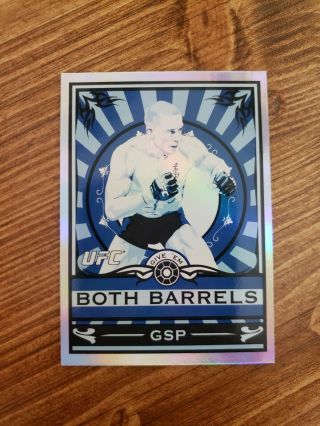 Ufc Topps Georges St.  Pierre Main Event Gsp " Both Barrels " & Rare Mp9