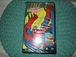 Marvel Comics The Spider Man The Origin Of Spider Man 1 Vhs Rare
