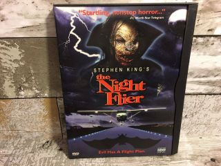 Rare Stephen Kings The Night Flier (dvd,  1998) Hollywood Video Case Dvd Image