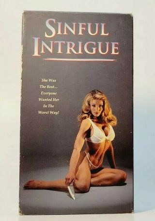 Sinful Intrigue (vhs,  1995,  Pm Entertainment) Vgc Rare Erotic Thriller