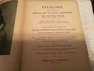 [RARE] ANTIQUE BOOK - VIVILORE - PATHWAY TO MENTAL & PHYSICAL PERFECTION - 1904 3