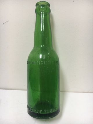 Rare 6 Oz 1915 Green Straight Side Property Of Tampa Coca - Cola Bottle -