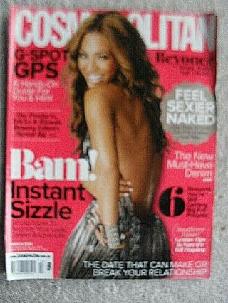 Beyonce Cosmopolitan Rare Import Magaziine Cover Artilce Rise & Rise Of Beyonce