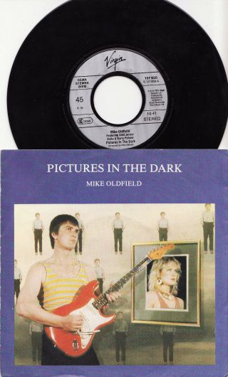 Mike Oldfield - Pictures In The Dark Very Rare 1985 German 7 " P/s Single Ex,