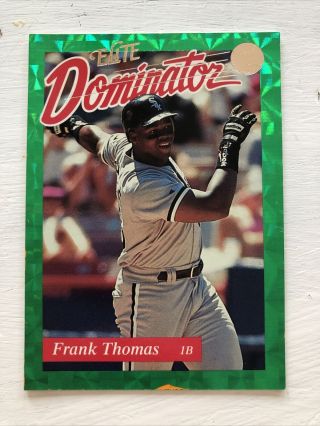 1993 Donruss Elite Dominator 13 Frank Thomas ’d /5,  000 Rare Sp
