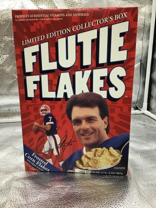 Rare 1999 Kellogg Flutie Flakes Cereal Limited Edition Collector’s Box