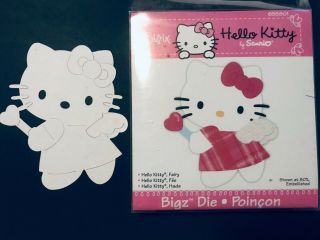 Rare Sizzix Bigz Hello Kitty Fairy By Sanrio 655801 Cutting Die,  Adorable