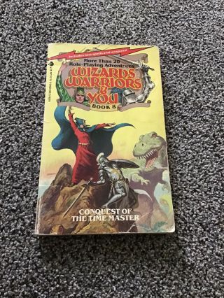 Rare Wizards Warriors And You 8: Conquest Of The Time Master Rpg Gamebook Cyoa