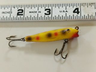 Vintage Fishing Lure Rare Creek Chub Fly Rod Darter Tough Color Bait Oldie