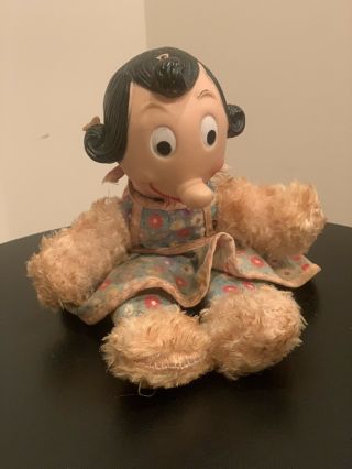 Very Rare Vintage Gund Olive Oyl Doll.  1950’s.  Rubber Head.  11” (from Popeye)