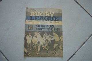 Rugby League News Rare March 1965 Programme St George Dragons Cover