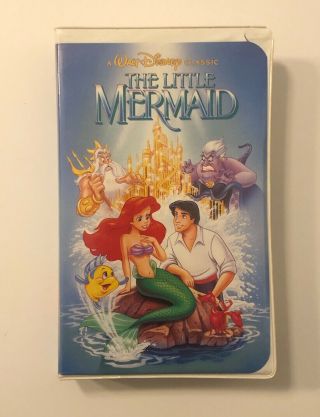 The Little Mermaid (vhs,  1990),  Rare,  Banned Hidden Penis Cover (black Diamond)