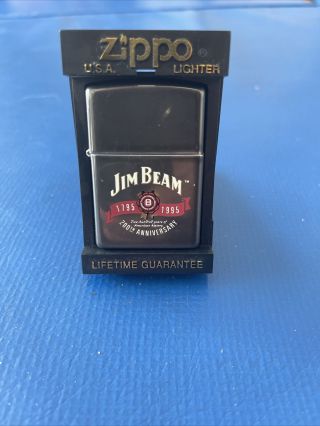 Rare Jim Beam 200th Anniversary Zippo Lighter