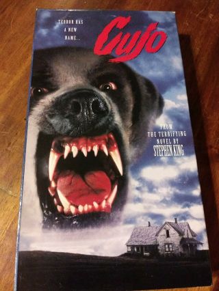 Cujo (vhs) Republic Pictures Stephen King Horror Dog Attack Rare Ver.  Vgc